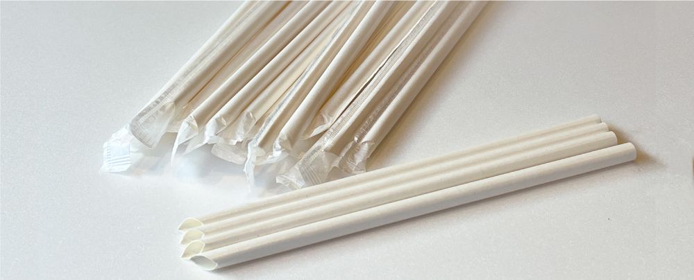 Fluoride-free paper straws